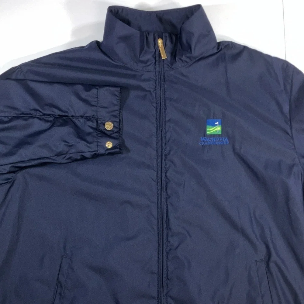 Polo Ralph Lauren Golf Navy Blue Jacket‎ Wachovia Championship Size Large